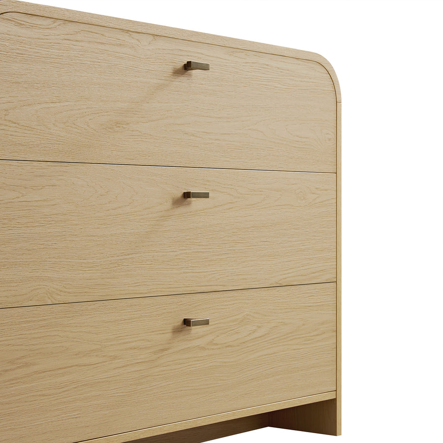 Marcel Chest of 3 Drawers, Light Oak