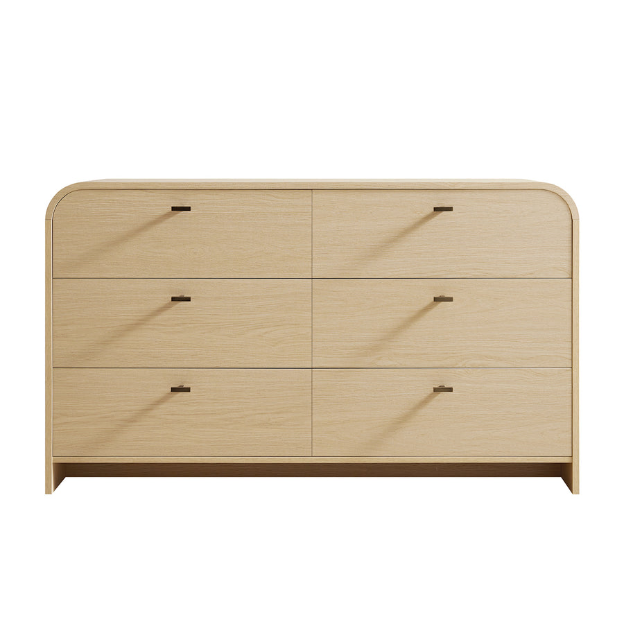 Marcel Chest of 6 Drawers, Light Oak