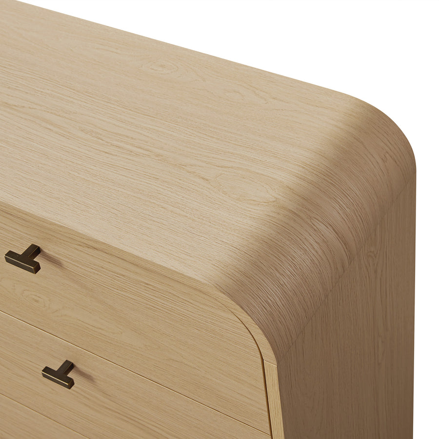 Marcel Chest of 6 Drawers, Light Oak