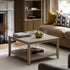 Oakham 80cm Square Coffee Table, Deep Greige - daals