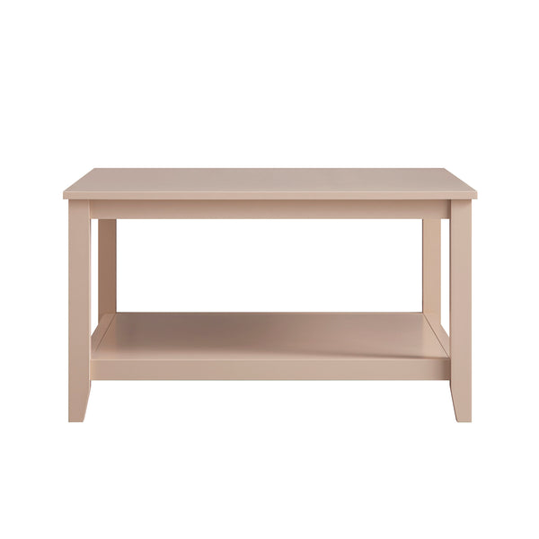 Oakham 80cm Square Coffee Table, Nude Pink