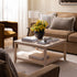 Oakham 80cm Square Coffee Table, Nude Pink - daals