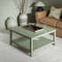 Oakham 80cm Square Coffee Table, Desert Sage - daals