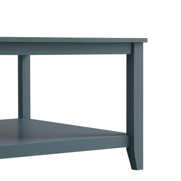 Oakham 80cm Square Coffee Table, Stormy Blue - daals