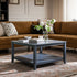 Oakham 80cm Square Coffee Table, Stormy Blue - daals
