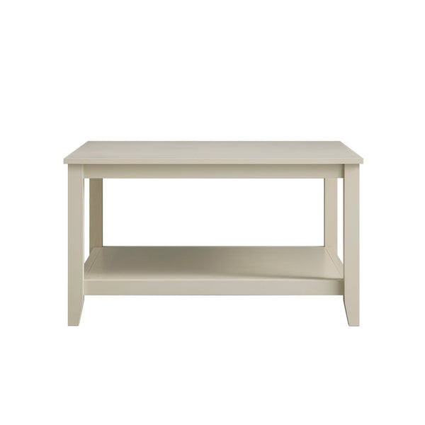 Oakham 80cm Square Coffee Table, Shaded White