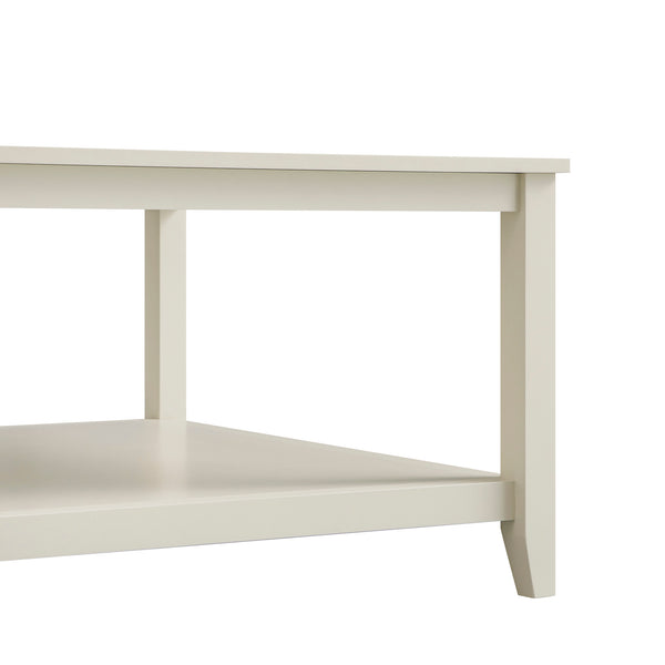 Oakham 80cm Square Coffee Table, Shaded White
