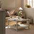 Oakham 80cm Square Coffee Table, Shaded White - daals