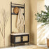 Frances Woven Hallway Unit with Cushion, Black - daals