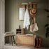 Frances Rattan Hallway Unit with Mirror, Natural - daals