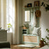 Frances Rattan Hallway Unit with Mirror, Mint - daals