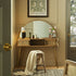 Izzy Curved Rattan Dressing Table, Natural - daals
