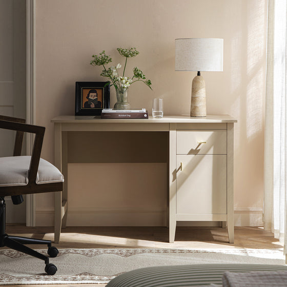 Oakham Writing Desk, Deep Greige