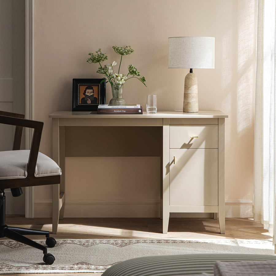 Oakham Writing Desk, Deep Greige