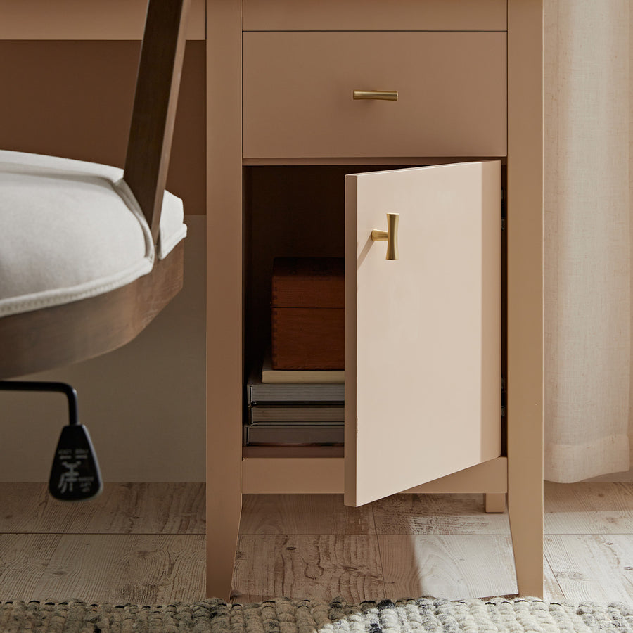 Oakham Writing Desk, Nude Pink