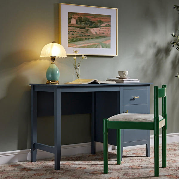 Oakham Writing Desk, Stormy Blue
