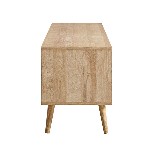 Frances Woven Rattan 200cm Wide TV Unit, Natural