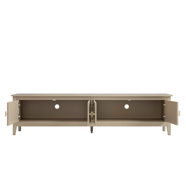 Oakham 180cm Wide TV Unit, Deep Greige
