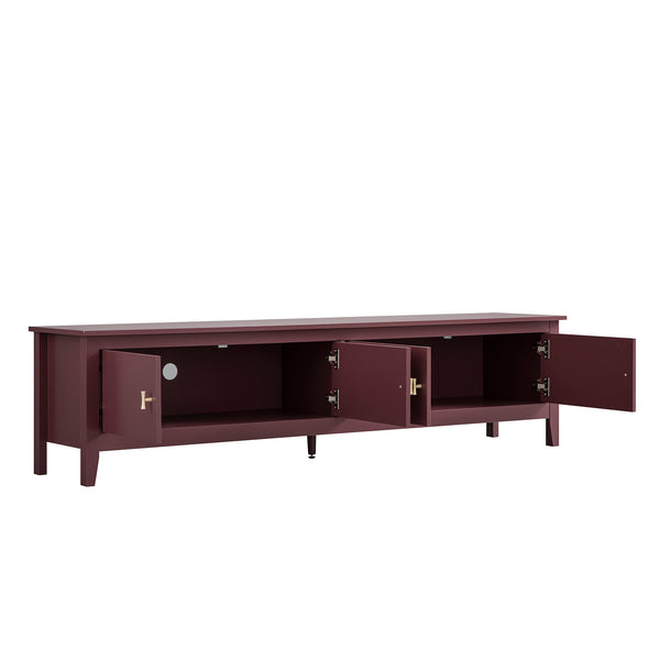 Oakham 180cm Wide TV Unit, Wild Cherry