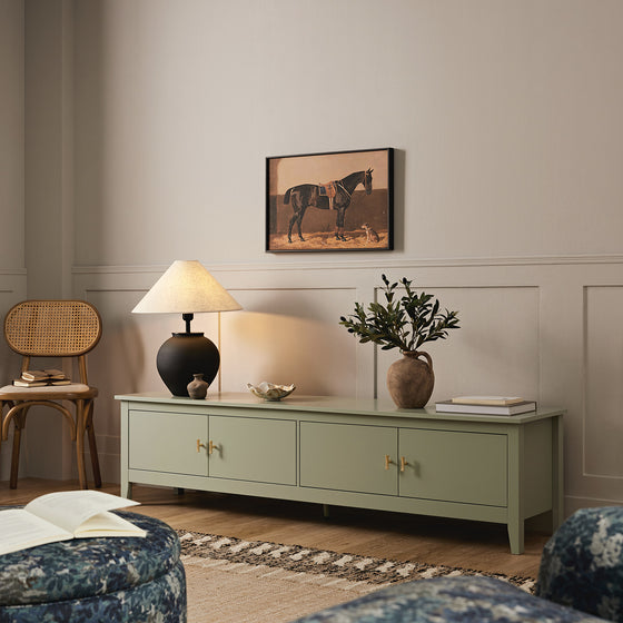Oakham 180cm Wide TV Unit, Desert Sage