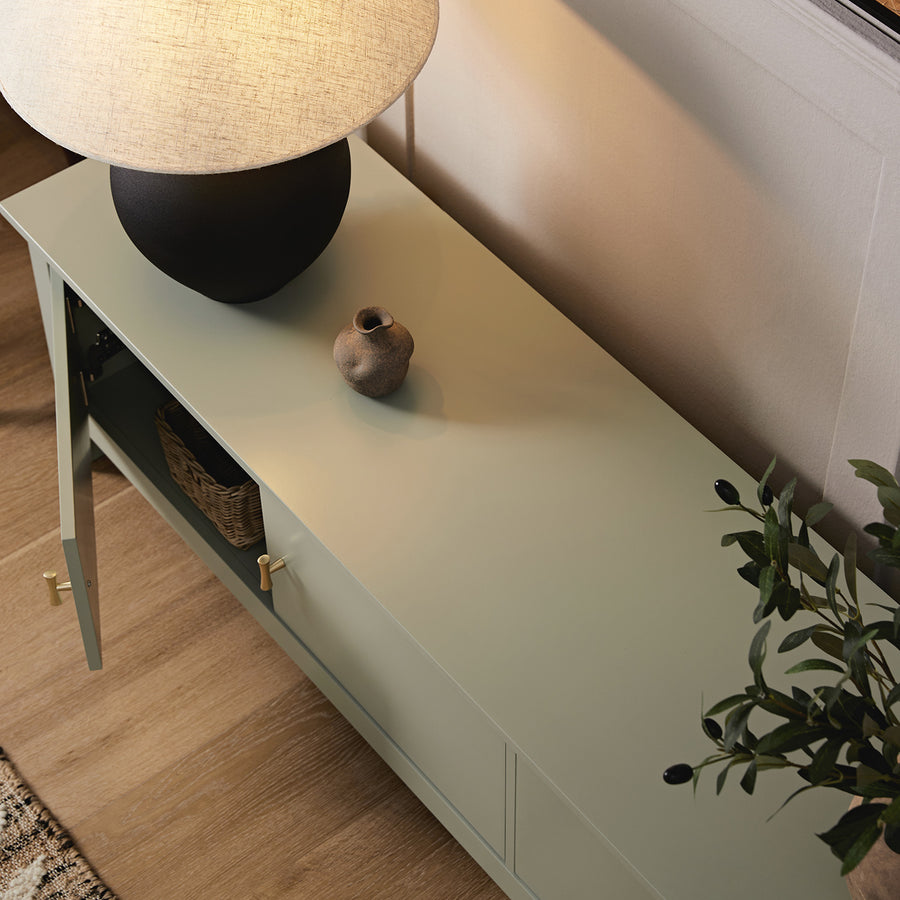 Oakham 180cm Wide TV Unit, Desert Sage