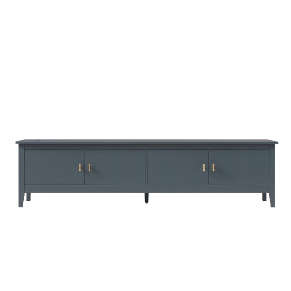 Oakham 180cm Wide TV Unit, Stormy Blue - daals