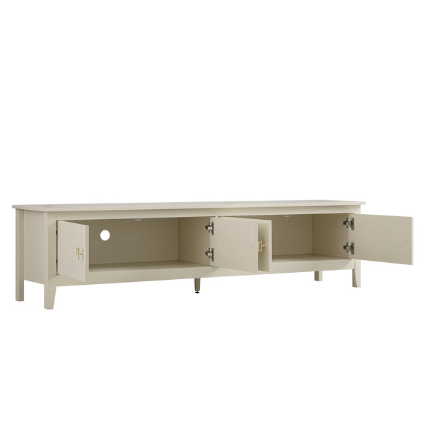 Oakham 180cm Wide TV Unit, Shaded White