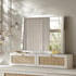 Frances Woven Rattan Vanity Mirror, White - daals