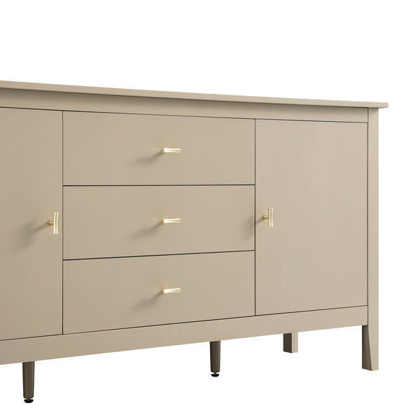 Oakham Wide Sideboard with Drawers, Deep Greige