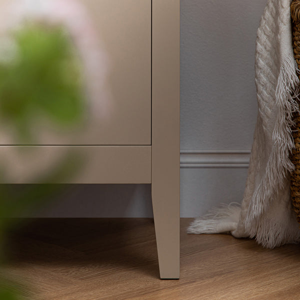 Oakham Wide Sideboard with Drawers, Deep Greige