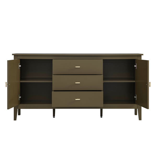 Oakham Wide Sideboard with Drawers, Olive Grove