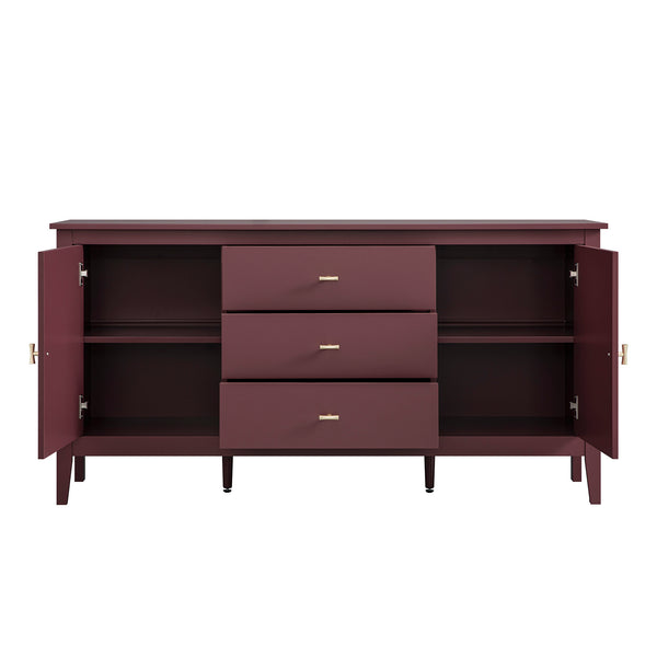 Oakham Wide Sideboard with Drawers, Wild Cherry