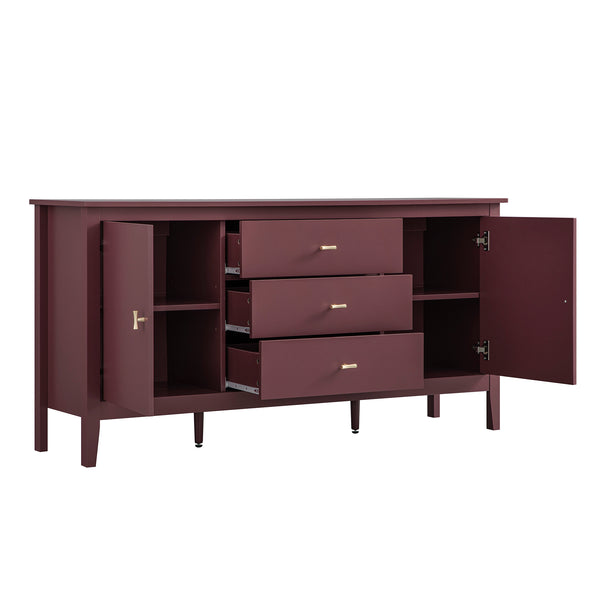 Oakham Wide Sideboard with Drawers, Wild Cherry