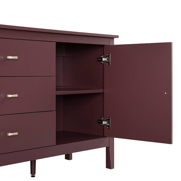 Oakham Wide Sideboard with Drawers, Wild Cherry