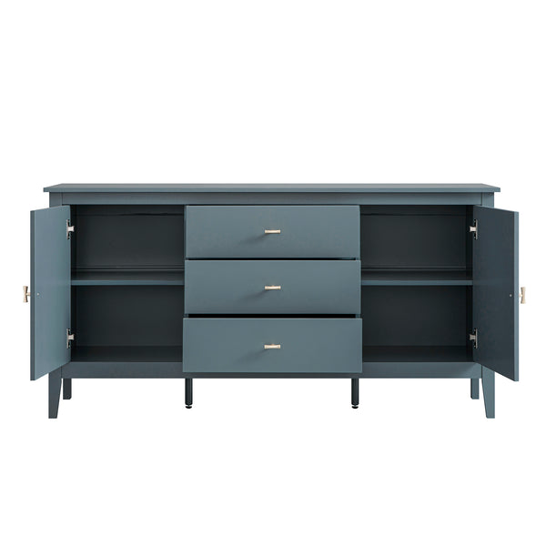 Oakham Wide Sideboard with Drawers, Stormy Blue