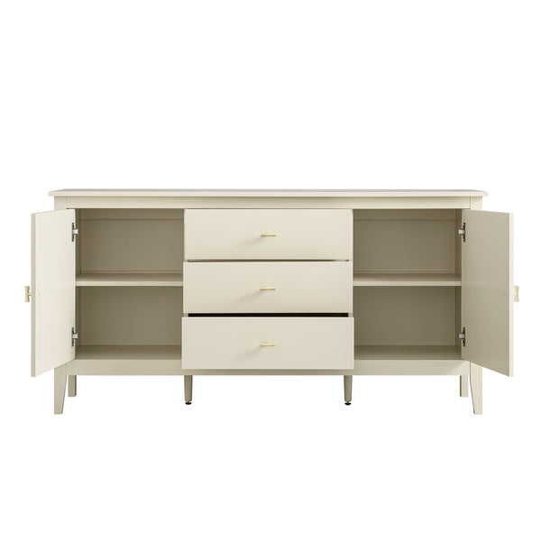 Oakham Wide Sideboard with Drawers, Shaded White