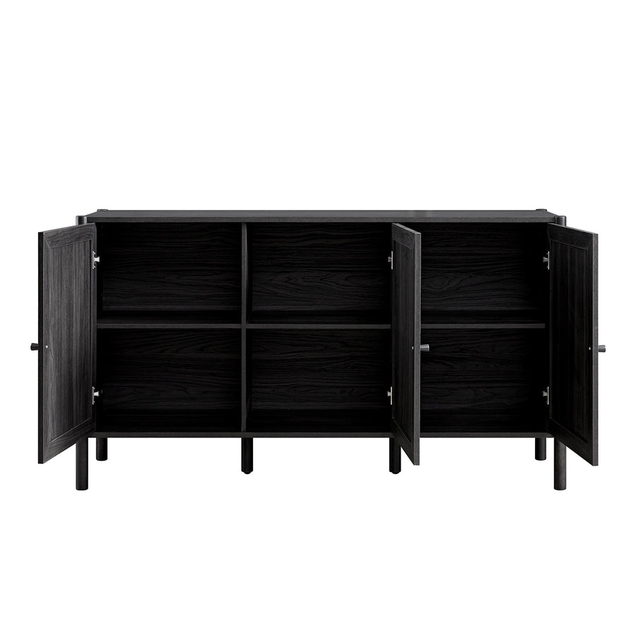 Linden 3-Door Sideboard, Ebony - daals
