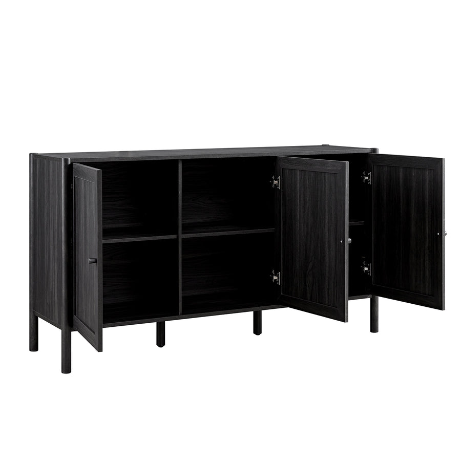 Linden 3-Door Sideboard, Ebony - daals