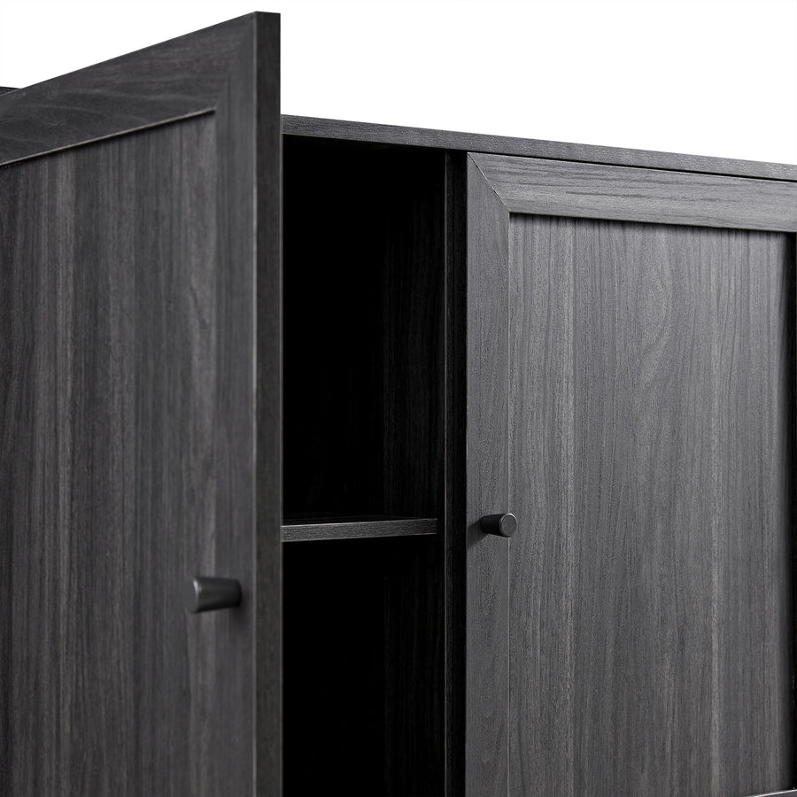 Linden 3-Door Sideboard, Ebony - daals