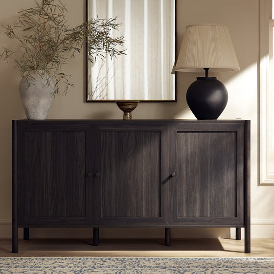 Linden 3-Door Sideboard, Ebony