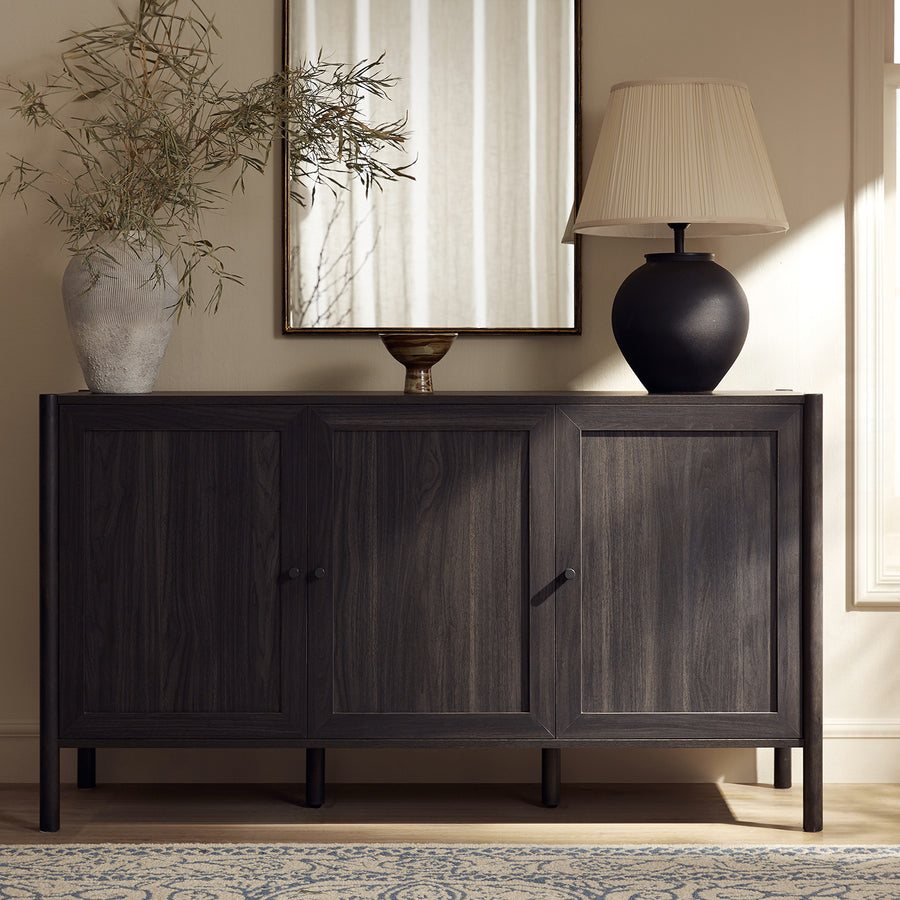 Linden 3-Door Sideboard, Ebony - daals