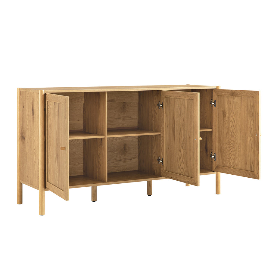 Linden 3-Door Sideboard, Natural - daals