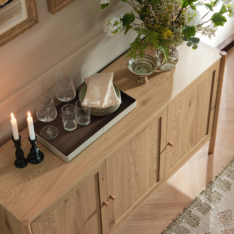 Linden 3-Door Sideboard, Natural - daals