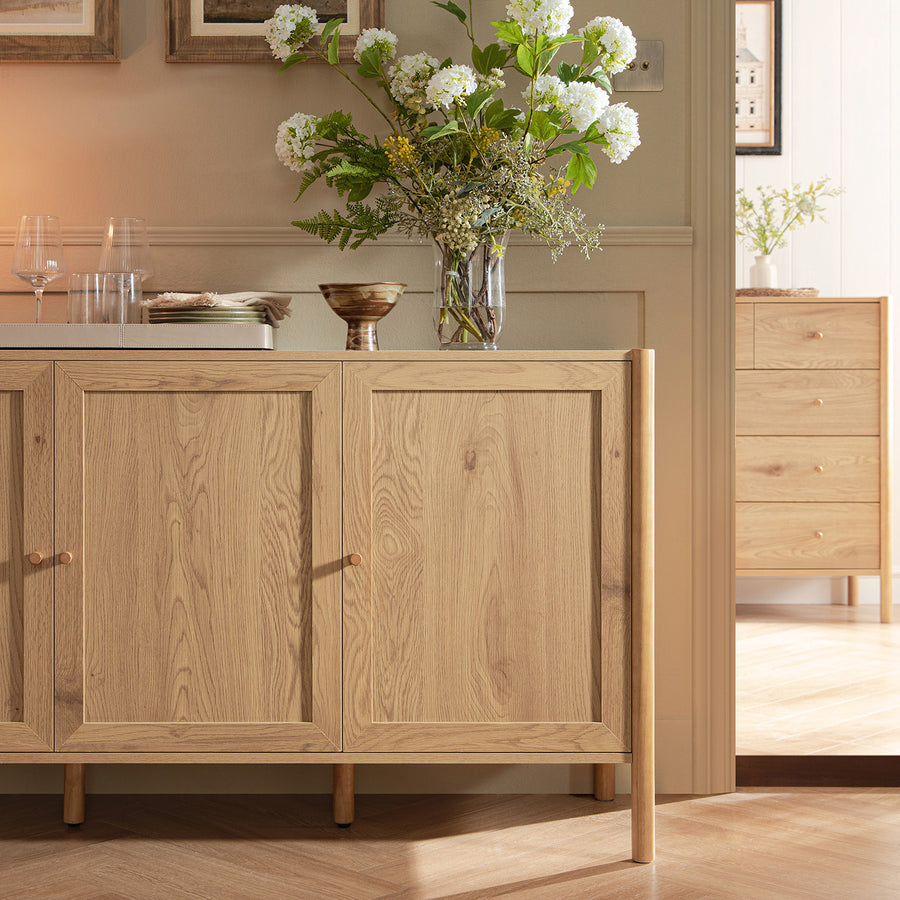Linden 3-Door Sideboard, Natural - daals