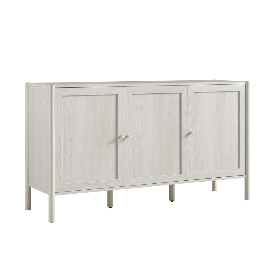 Linden 3-Door Sideboard, White Washed - daals