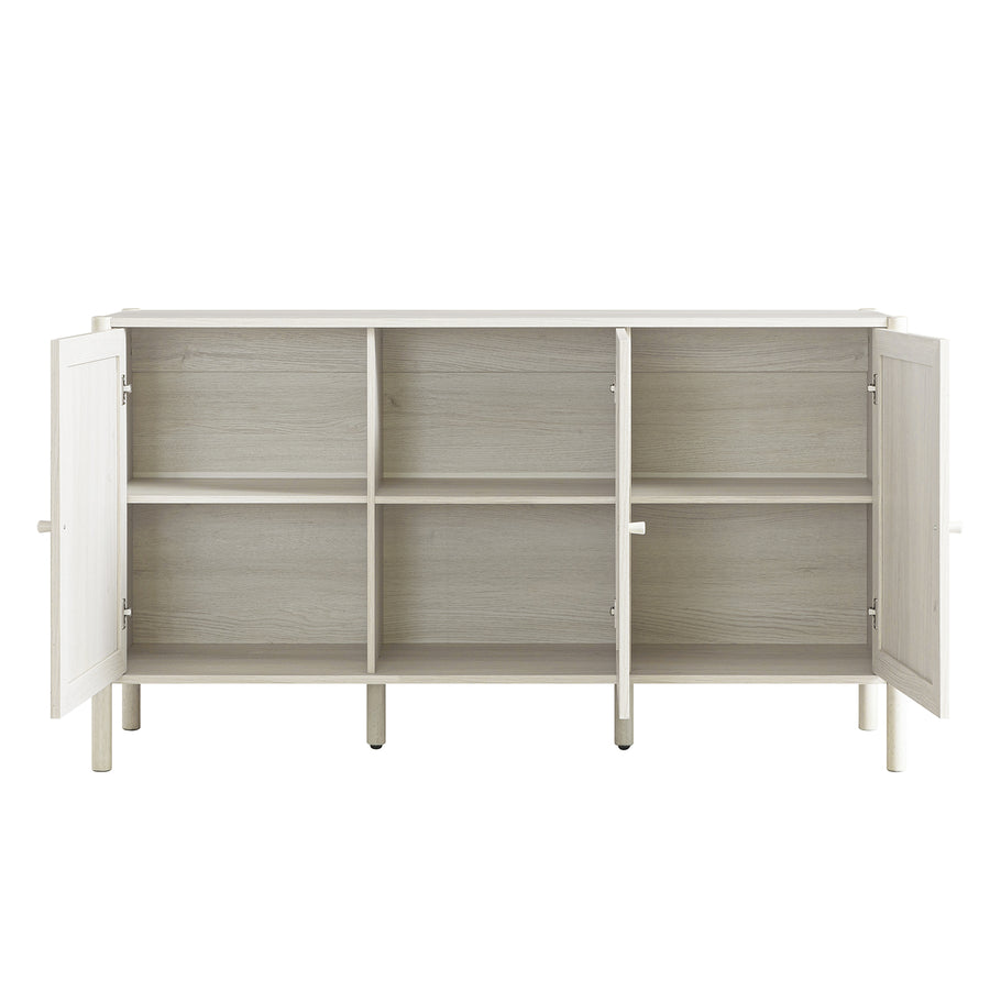 Linden 3-Door Sideboard, White Washed - daals