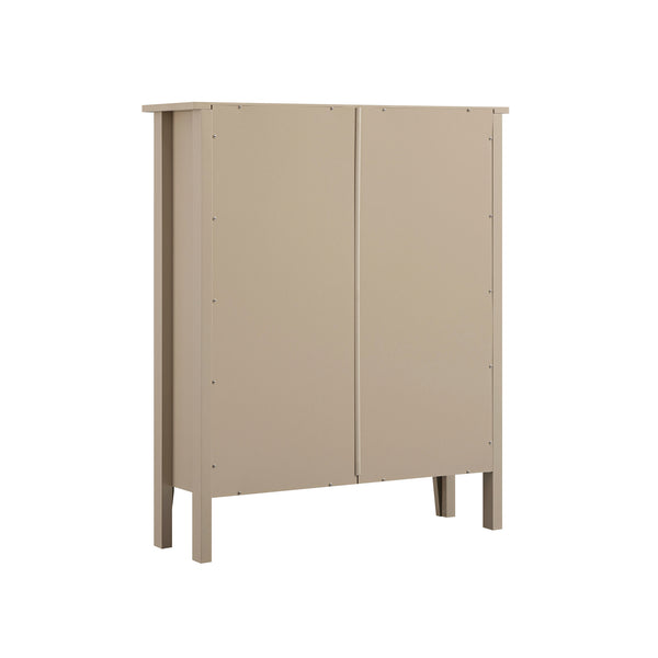 Oakham 2-Tier Shoe Cabinet, Deep Greige