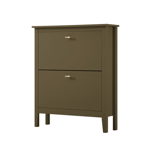 Oakham 2-Tier Shoe Cabinet, Olive Grove