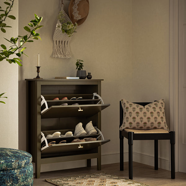 Oakham 2 - Tier Shoe Cabinet, Olive Grove - daals