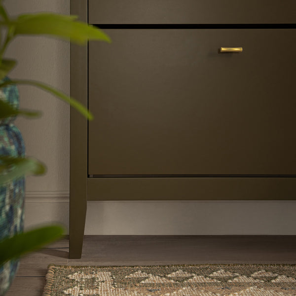 Oakham 2 - Tier Shoe Cabinet, Olive Grove - daals